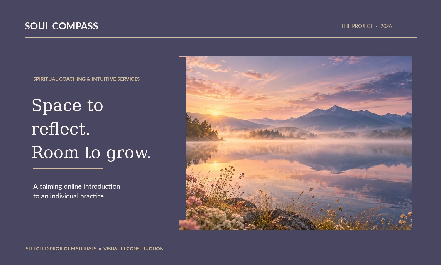Project preview for Soul Compass case study